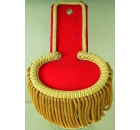 Epaulette Red / Gold Fringe